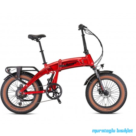 20J LOOP ARMOUR 7V HD ELEKTRİKLİ KATLANIR BİSİKLET - KIRMIZI SİYAH