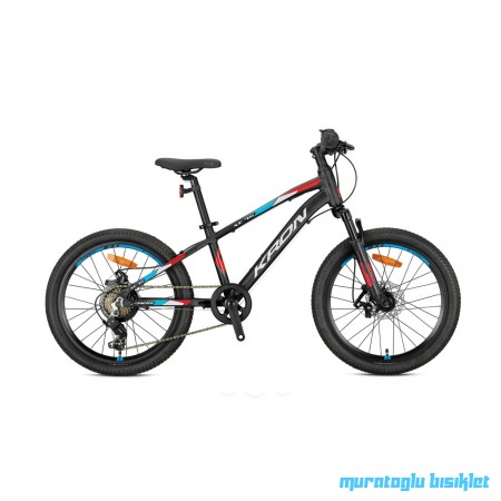 20J KRON XC75 7VİTES ÇOCUK BİSİKLETİ - MAT SİYAH KIRMIZI GRİ MAVİ