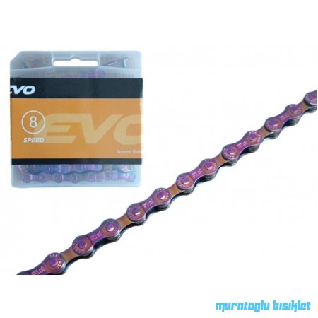 EVO F80 ZİNCİR INDEX 8 SPEED 116 BAKLA - Rainbow