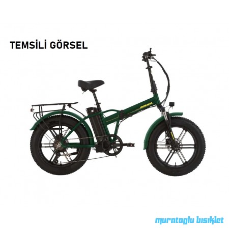 20J BİSAN E-FOLDING F3 7V HD ELEKTRİKLİ KATLANIR BİSİKLET - HAKİ - 43 KADRO