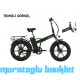 20J BİSAN E-FOLDING F3 7V HD ELEKTRİKLİ KATLANIR BİSİKLET - MAT SİYAH - 43 KADRO