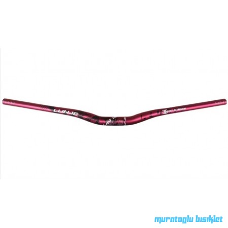 LUNJE Gidon Alüminyum 31.8mm 780mm - Kırmızı Siyah Beyaz