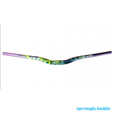LUNJE Gidon Alüminyum 31.8mm 780mm - Rainbow-Neon Sarı