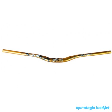 LUNJE Gidon Alüminyum 31.8mm 780mm - Sarı Siyah Beyaz