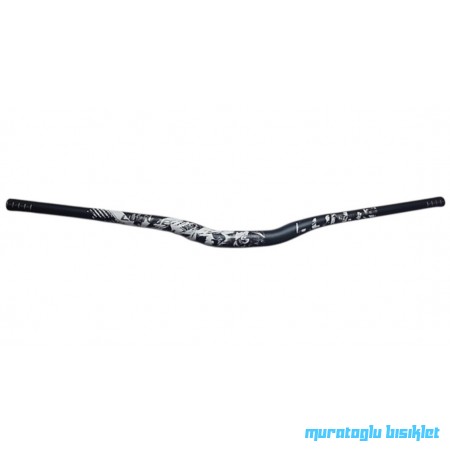LUNJE Gidon Alüminyum 31.8mm 780mm - Siyah Beyaz