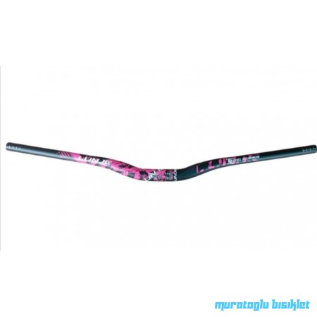 LUNJE Gidon Alüminyum 31.8mm 780mm - Siyah Pembe Beyaz