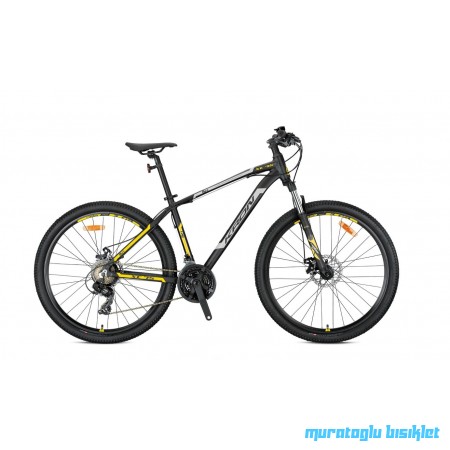 27,5J KRON XC75 21V VB DAĞ BİSİKLETİ - MAT SİYAH BEJ NEON SARI - 38 KADRO