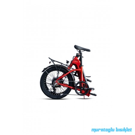 20J LOOP URBAN 7V HD ELEKTRİKLİ KATLANIR BİSİKLET - KIRMIZI SİYAH