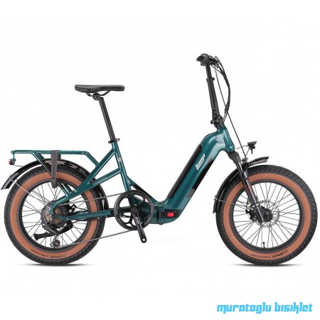 20J LOOP COASTER 7V HD ELEKTRİKLİ KATLANIR BİSİKLET - YEŞİL