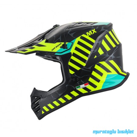 SWAY - FS-618 ALERT CROSS KASK - MAT SİYAH SARI - LARGE BEDEN