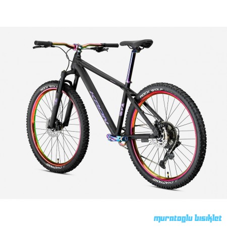 27.5J KRON REBEL 8V HD DAĞ BİSİKLETİ - MAT SİYAH RAİNBOW - 42 KADRO