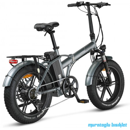 20J MOSSO MAGNERA ELEKTRİKLİ BİSİKLET - PARLAK ANTRASİT BEYAZ