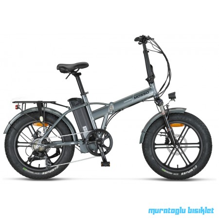 20J MOSSO MAGNERA ELEKTRİKLİ BİSİKLET - PARLAK ANTRASİT BEYAZ