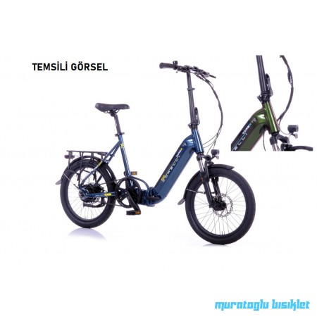 20J CORELLİ TOREX 300 KATLANIR ELEKTRİKLİ BİSİKLET - HAKİ - 39 KADRO