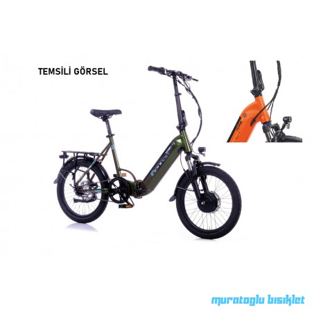 20J CORELLİ TOREX 200 KATLANIR ELEKTRİKLİ BİSİKLET - TURUNCU - 39
