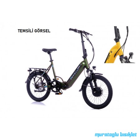 20J CORELLİ TOREX 200 KATLANIR ELEKTRİKLİ BİSİKLET - SARI - 39 KADRO