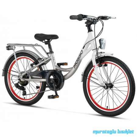 20J MOSSO INFINITY 6V ÇOCUK BİSİKLETİ - BEYAZ GÜMÜŞ