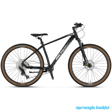 27.5J MOSSO BLACK EDITION 12SPD  DAĞ BİSİKLETİ - SİYAH CHROME- 41 KADRO