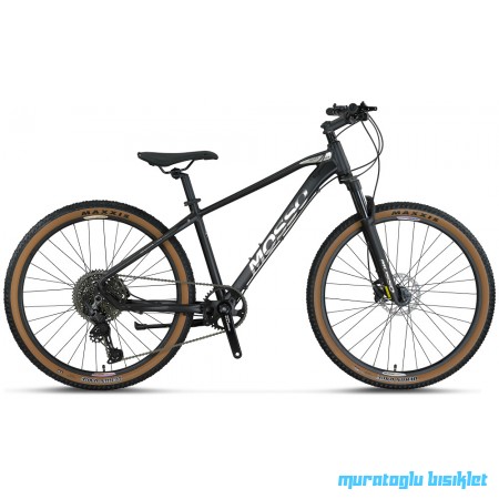 27.5J MOSSO BLACK EDITION 10SPD  DAĞ BİSİKLETİ - SİYAH CHROME- 41 KADRO