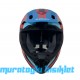 SWAY - FS-635 NOVA CROSS KASK - SİYAH KIRMIZI MAVİ - L BEDEN