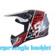 SWAY - FS-635 SUPER CROSS KASK - SİYAH KIRMIZI BEYAZ - L BEDEN