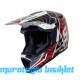 SWAY - FS-635 SUPER CROSS KASK - SİYAH KIRMIZI BEYAZ - L BEDEN
