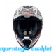 SWAY - FS-635 SUPER CROSS KASK - SİYAH KIRMIZI BEYAZ - L BEDEN