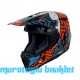 SWAY - FS-635 SUPER CROSS KASK - SİYAH MAVİ TURUNCU - L BEDEN