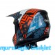 SWAY - FS-635 SUPER CROSS KASK - SİYAH MAVİ TURUNCU - L BEDEN