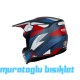 SWAY - FS-635 SHOT CROSS KASK - MAVİ KIRMIZI SİYAH BEYAZ - L BEDEN