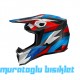 SWAY - FS-635 SHOT CROSS KASK - MAVİ KIRMIZI SİYAH BEYAZ - L BEDEN