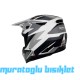 SWAY - FS-635 SHOT CROSS KASK - SİYAH GRİ BEYAZ - L BEDEN