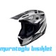 SWAY - FS-635 SHOT CROSS KASK - SİYAH GRİ BEYAZ - L BEDEN