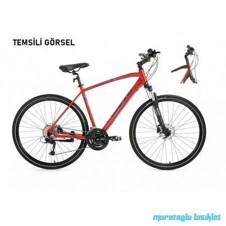28J BİSAN TRX 8500 ŞEHİR BİSİKLETİ - KAHVERENGİ SİYAH - 52 KADRO