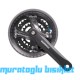 SHIMANO Aynakol 8-Vites Siyah FC-M361 48/38/28T 170mm SHIMANO Aynakol 8-Vites Siyah FC-M361 48/38/28T 170mm