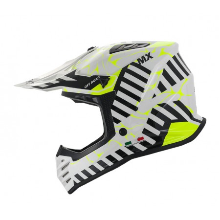SWAY - FS-618 ALERT CROSS KASK - PARLAK BEYAZ SARI - XLARGE BEDEN