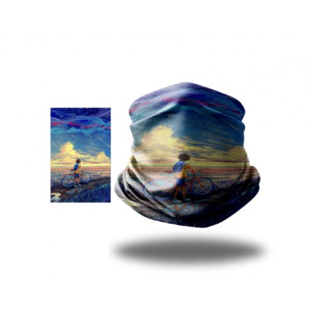 TEX XBYC 6513 BANDANA - MAVİ SARI PEMBE TEX XBYC 6513 BANDANA - MAVİ SARI PEMBE