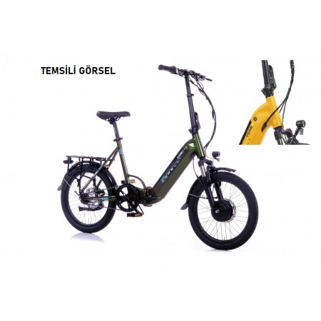 20J CORELLİ TOREX 200 KATLANIR ELEKTRİKLİ BİSİKLET - SARI - 39 KADRO