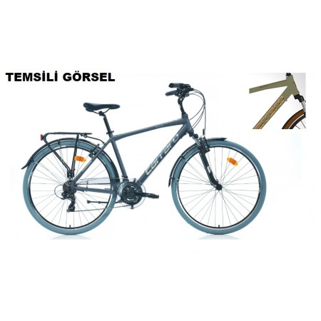 28J CARRARO ELITE 704 V ŞEHİR BİSİKLETİ - MAT METALİK YEŞİL KAHVE - 48 KADRO 28J CARRARO ELITE 704 V ŞEHİR BİSİKLETİ - MAT METALİK YEŞİL KAHVE - 48 KADRO