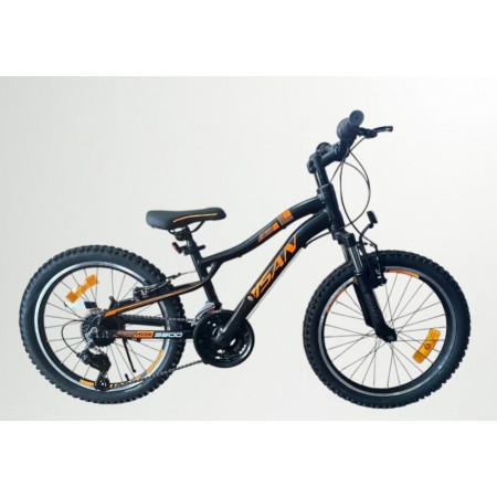 20J BİSAN KDX 2500 V FREN DAĞ BİSİKLETİ - MAT SİYAH TURUNCU