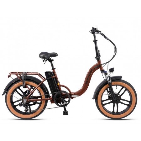 20J ELEKTRONE LUNA 7V HD ELEKTRİKLİ KATLANIR BİSİKLET - BAKIR SİYAH SARI