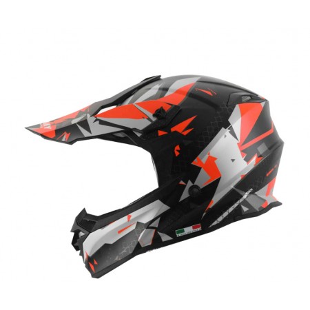 SWAY - FS-617 CHAOS CROSS KASK - SİYAH KIRMIZI GRİ - MEDİUM BEDEN SWAY - FS-617 CHAOS CROSS KASK - SİYAH KIRMIZI GRİ - MEDİUM BEDEN