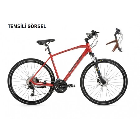 28J BİSAN TRX 8500 ŞEHİR BİSİKLETİ - KAHVERENGİ SİYAH - 52 KADRO