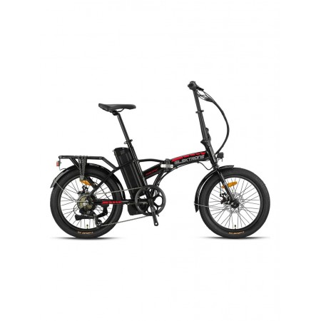 20J ELEKTRONE PACIFIC 7V MD KATLANIR ELEKTRİKLİ BİSİKLET - MAT SİYAH KIRMIZI