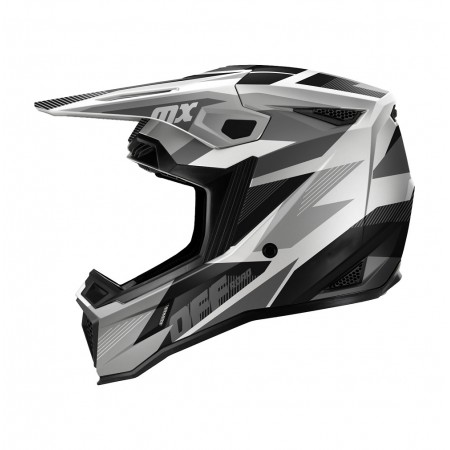 SWAY - FS-635 SHOT CROSS KASK - SİYAH GRİ BEYAZ - L BEDEN