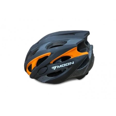 MOON MV-29  KASK IŞIKLI   - MAT SİYAH CARBON TURUNCU - L MOON MV-29  KASK IŞIKLI   - MAT SİYAH CARBON TURUNCU - L