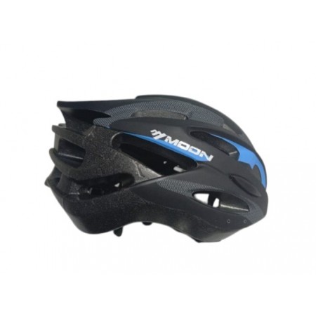 MOON MV-88  KASK IŞIKLI  -  SİYAH MAVİ - L