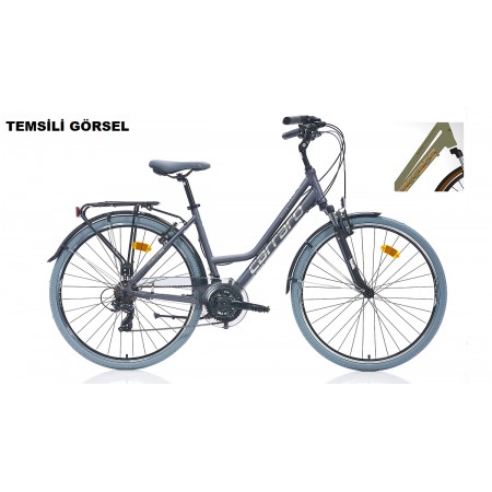 28J CARRARO ELITE 705 V SEHIR BİSİKLETİ - MAT METALİK YEŞİL KAHVE - 43 KADRO 28J CARRARO ELITE 705 V SEHIR BİSİKLETİ - MAT METALİK YEŞİL KAHVE - 43 KADRO