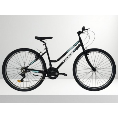 24J RUUT LINCY BAYAN DAĞ BİSİKLETİ - SİYAH TURKUAZ - 30 KADRO