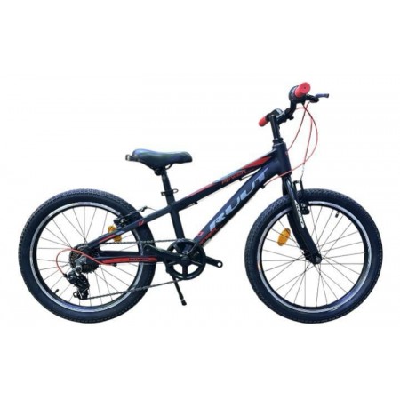 20J RUUT POWER 7V VB ÇOCUK BİSİKLETİ - SİYAH KIRMIZI